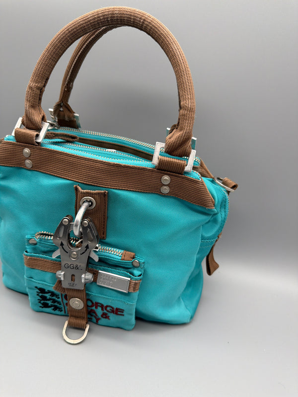 George Gina & Lucy Archive "Pre-Perfect" Handbag - Turquoise Brown