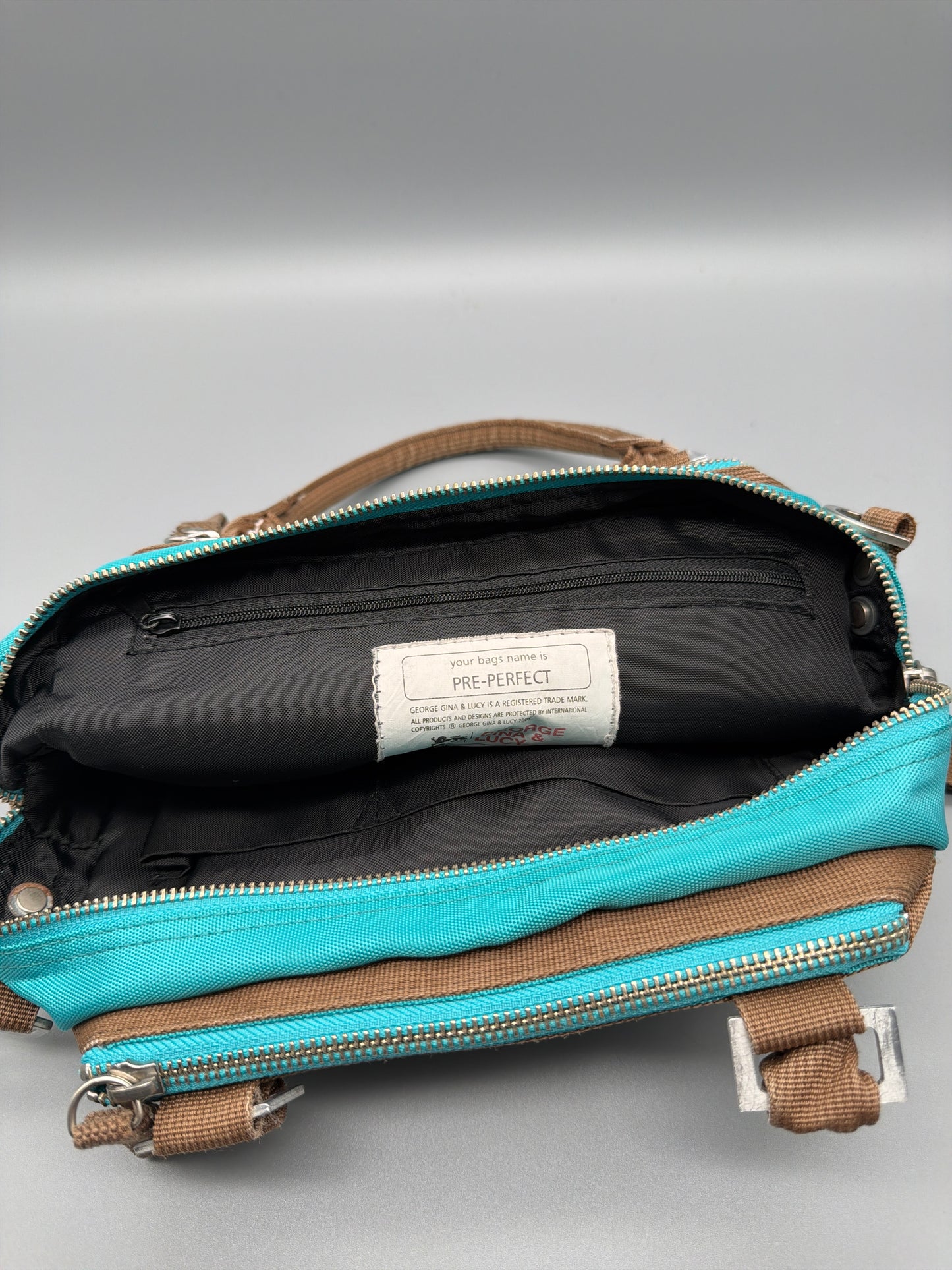 George Gina & Lucy Archive "Pre-Perfect" Handbag - Turquoise Brown