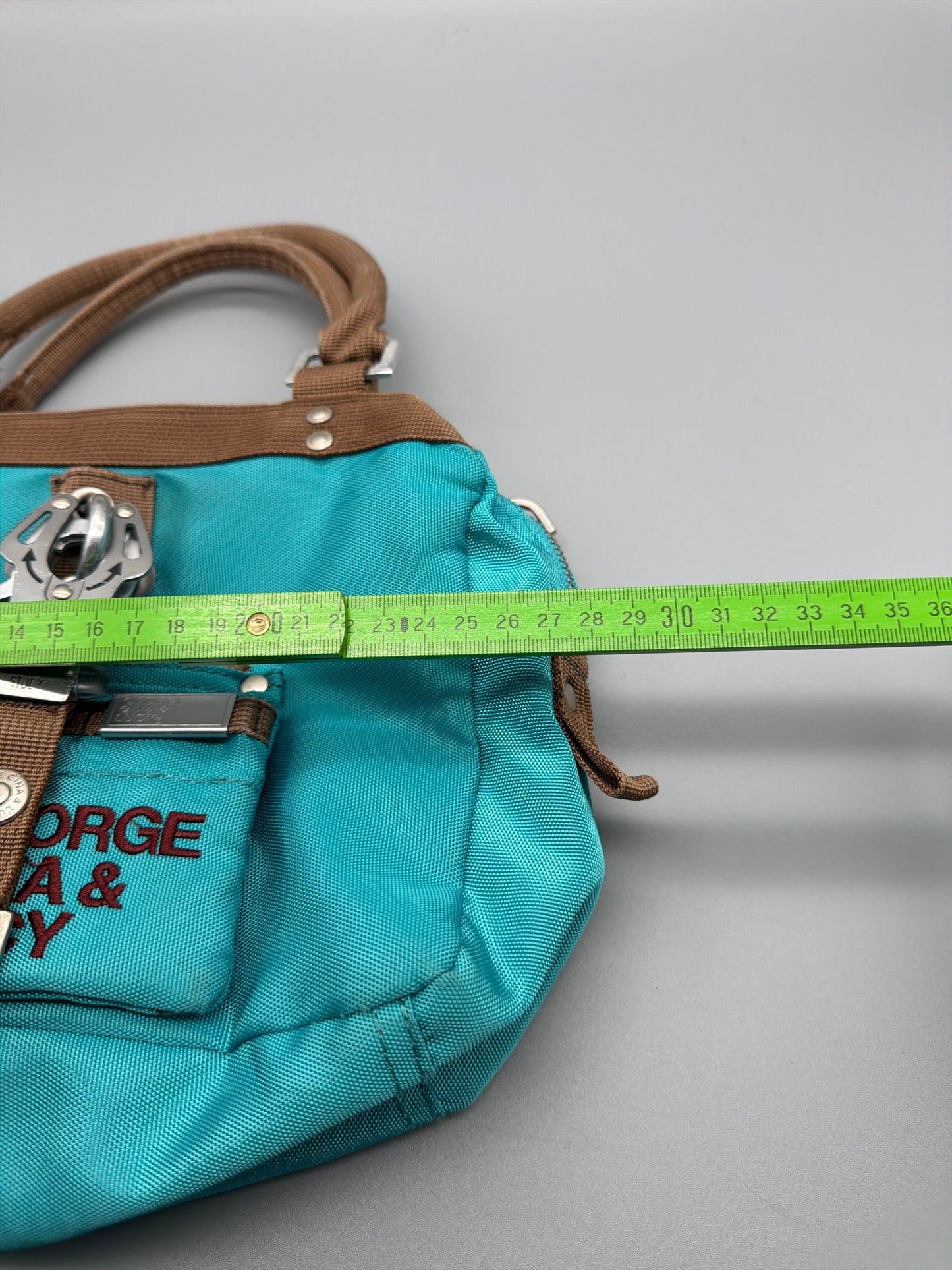 George Gina & Lucy Archive "Pre-Perfect" Handbag - Turquoise Brown