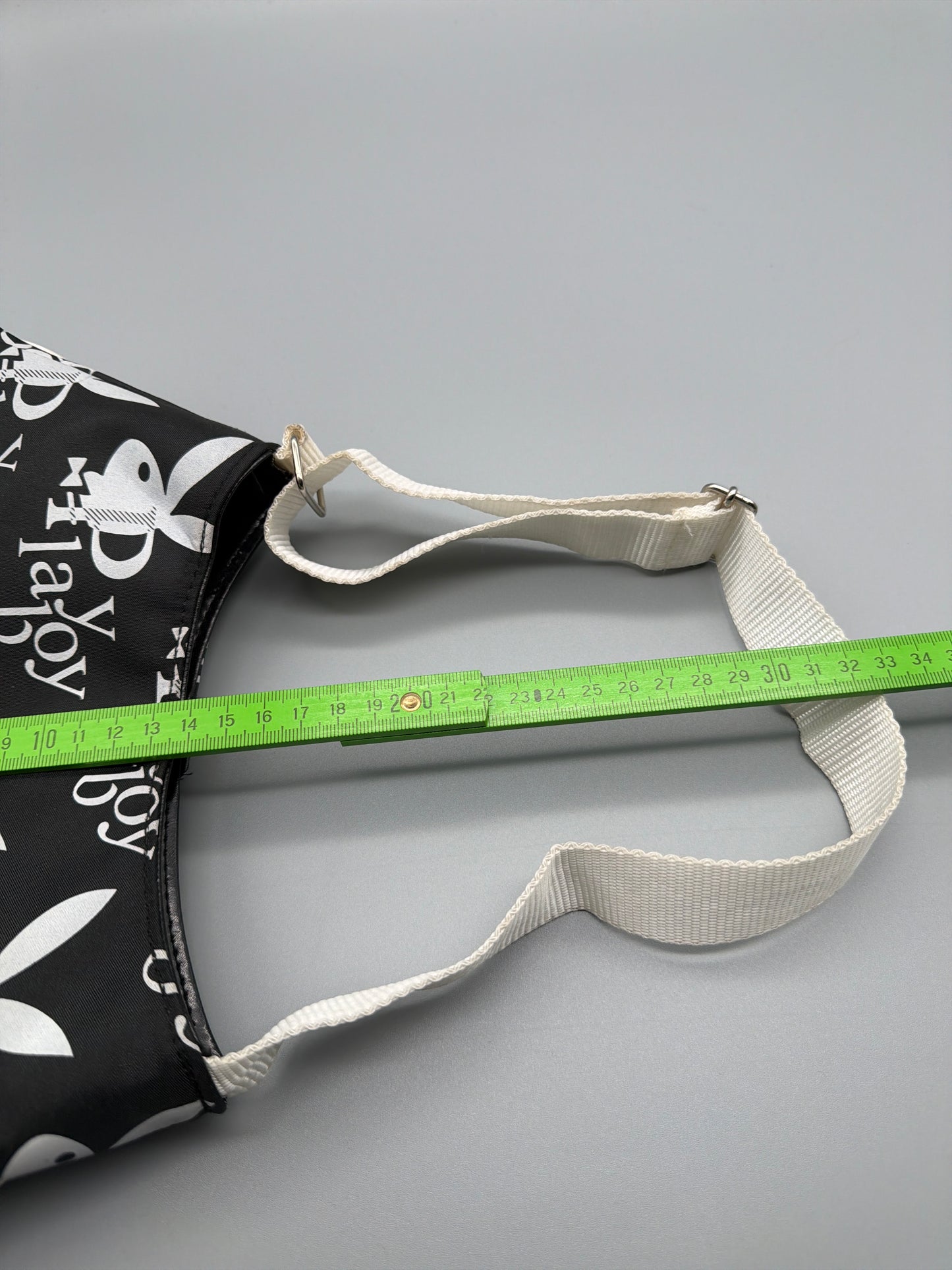 Playboy Y2K All-Over Logo Mini Shoulder Bag - Black/White