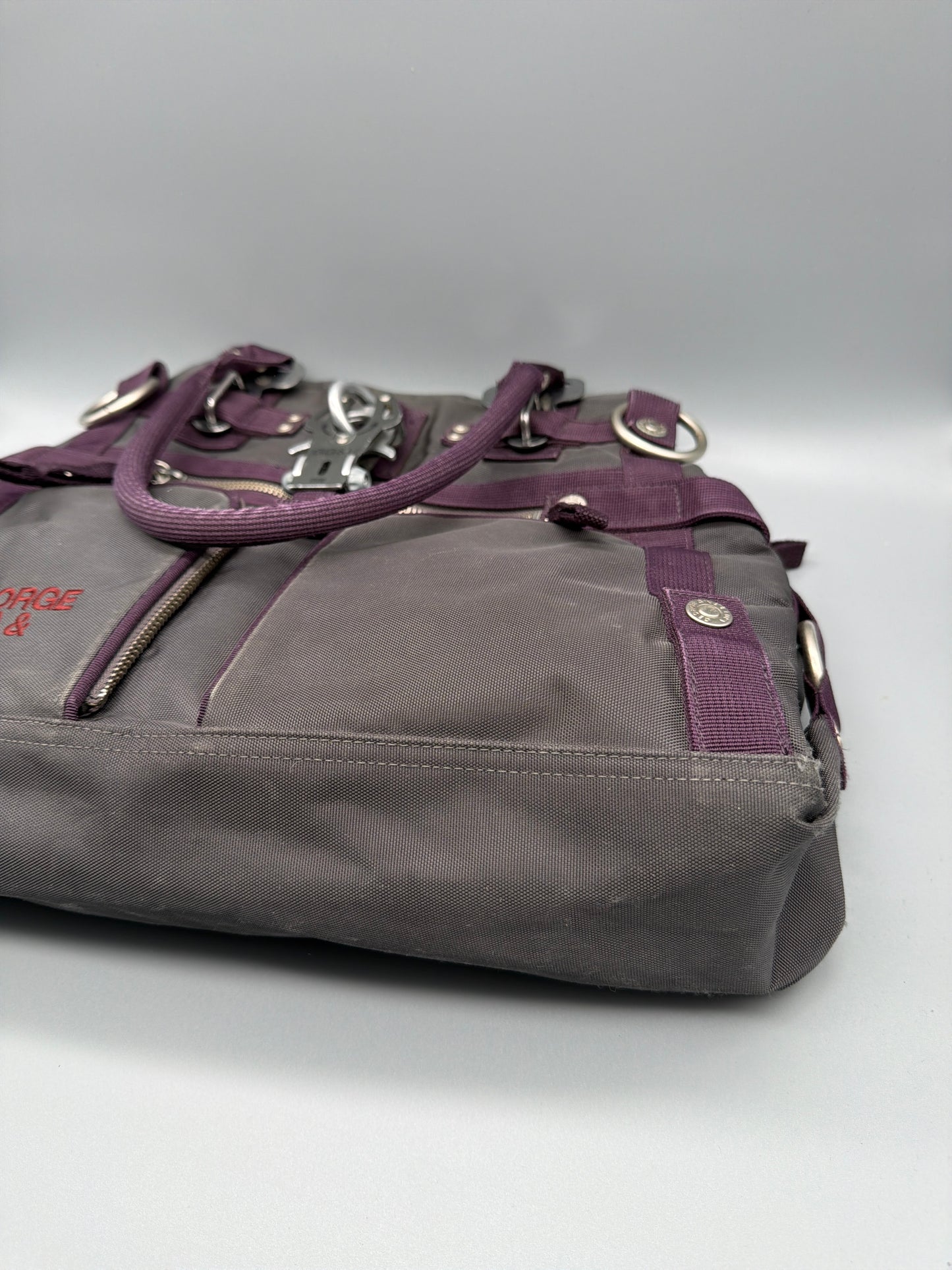 George Gina & Lucy Archive "Doyourthing" Shoulder Bag - Purple / Brown / Cyber Y2K