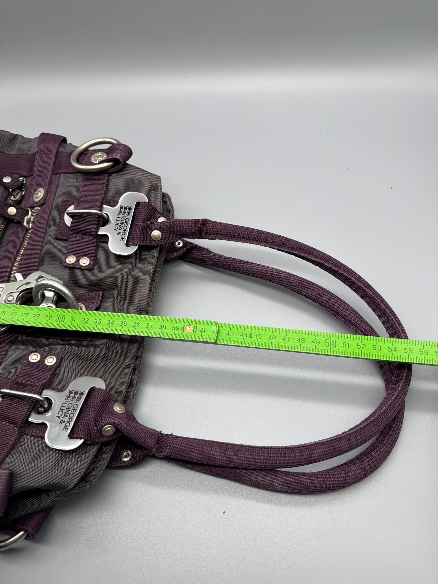 George Gina & Lucy Archive "Doyourthing" Shoulder Bag - Purple / Brown / Cyber Y2K