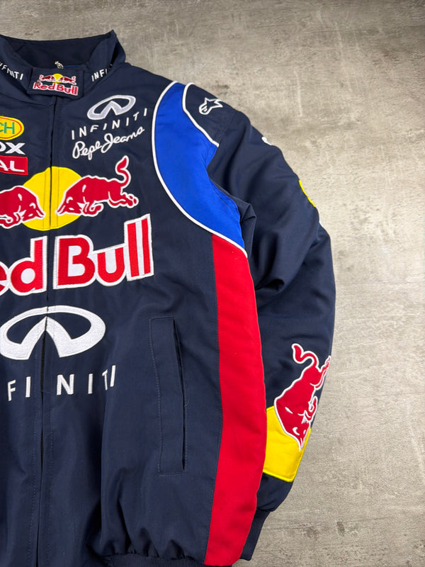 Red Bull Racing Infiniti F1 "Sponsor Patch" Bomber Jacket - Dark Navy / Multicolor