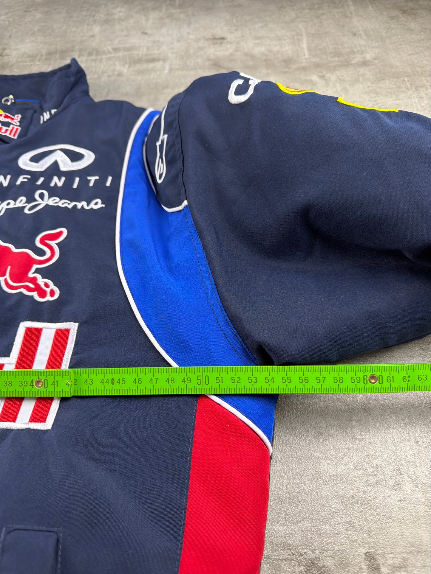 Red Bull Racing Infiniti F1 "Sponsor Patch" Bomber Jacket - Dark Navy / Multicolor