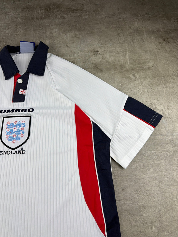 Vintage Umbro 1998 England National Team Football Jersey - White/Navy/Red