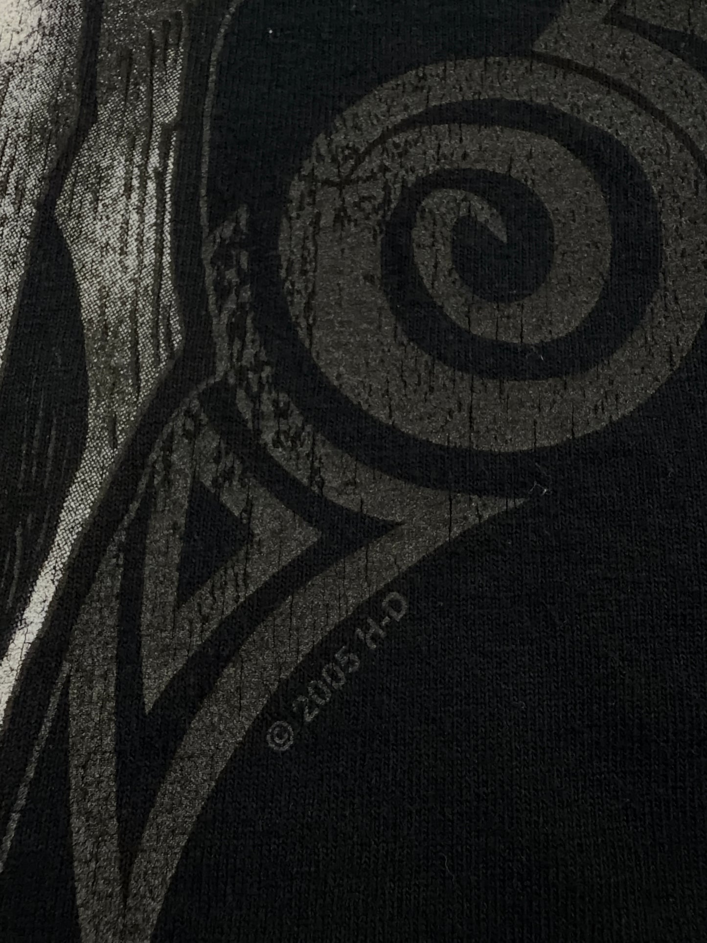 Harley-Davidson 2005 Skull Longsleeve - All Black / Y2K