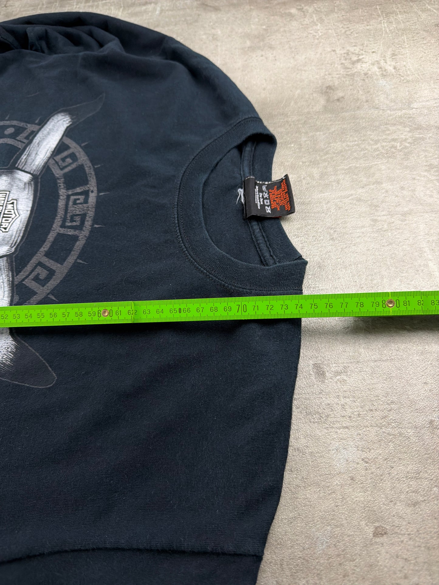Harley-Davidson 2005 Skull Longsleeve - All Black / Y2K