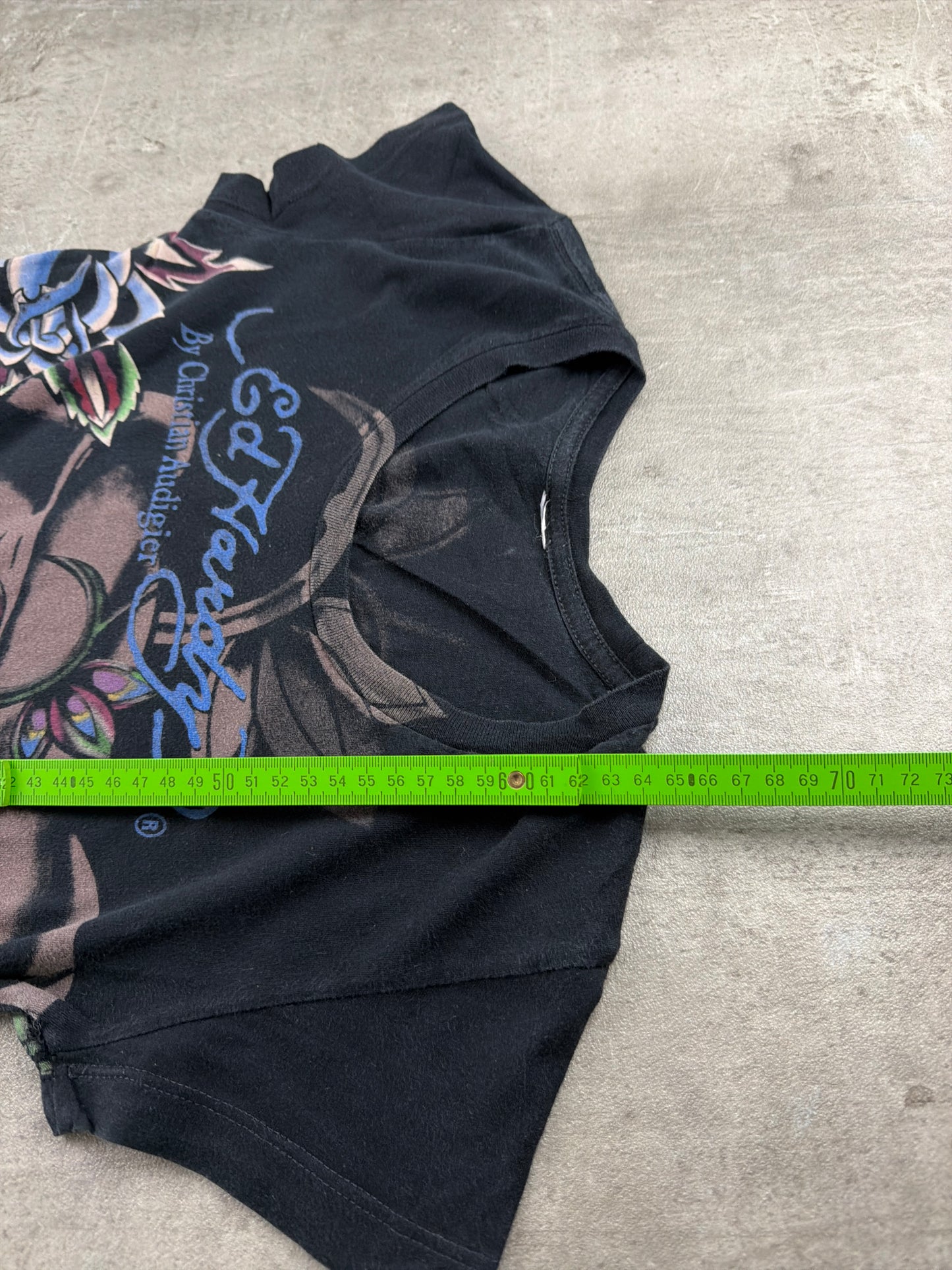 Ed Hardy by Christian Audigier "Love Kills Slowly" Graphic Tee - Black & Multicolor