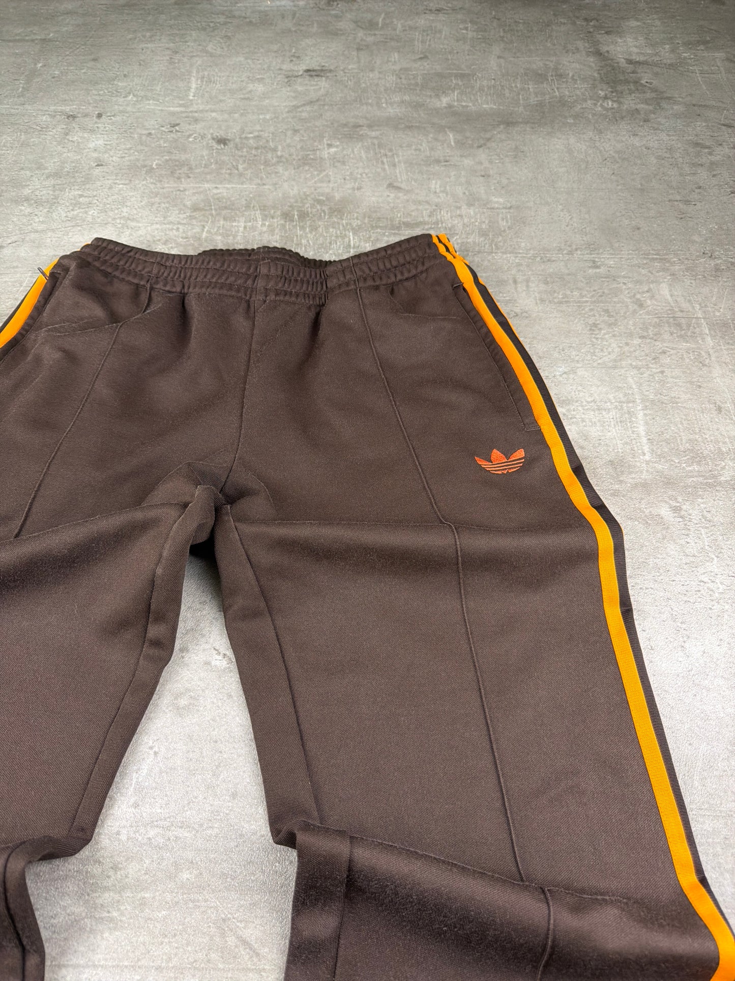 Adidas Vintage Y2K 3-Stripes Trackpants - Brown / Orange