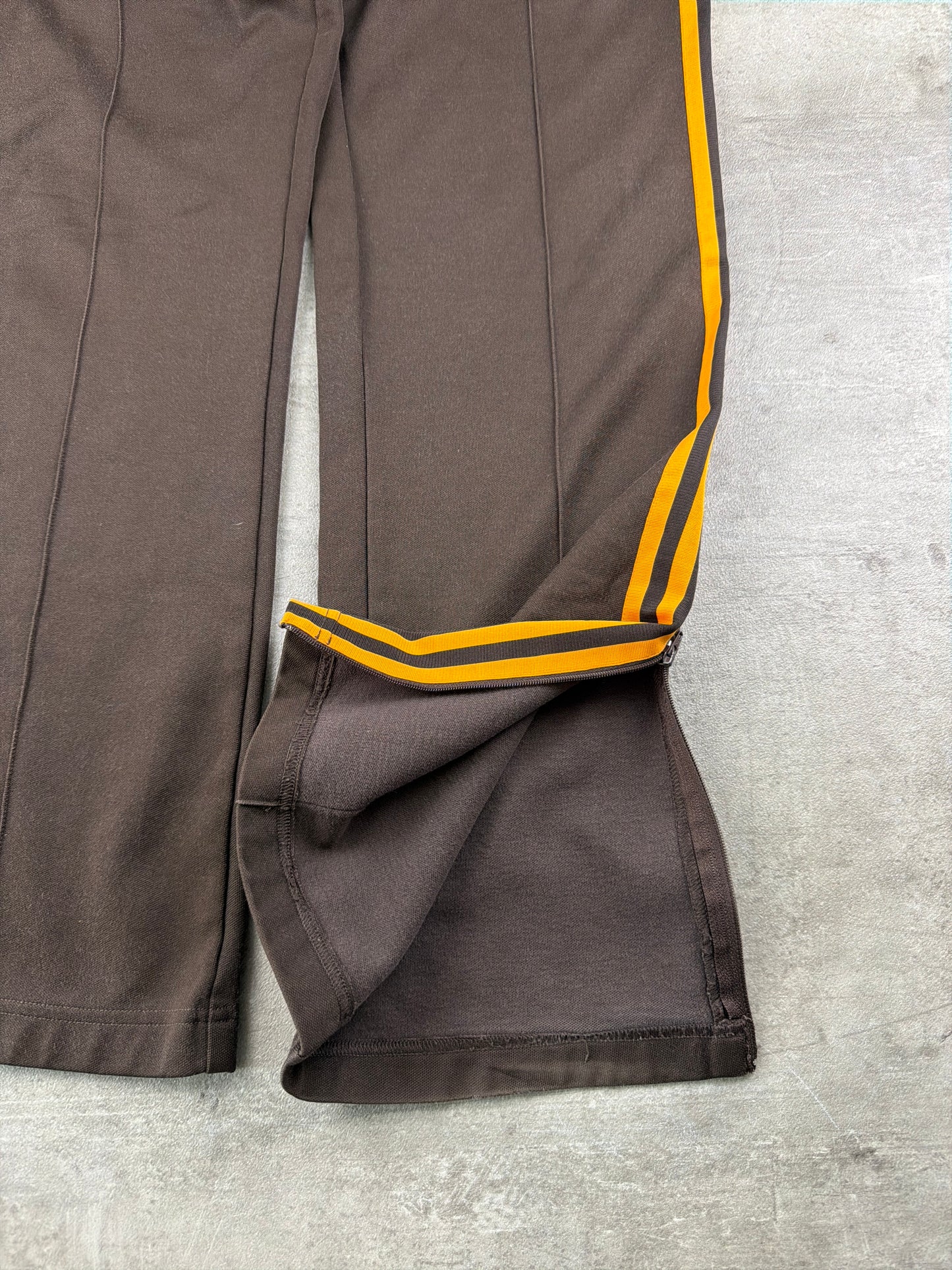 Adidas Vintage Y2K 3-Stripes Trackpants - Brown / Orange