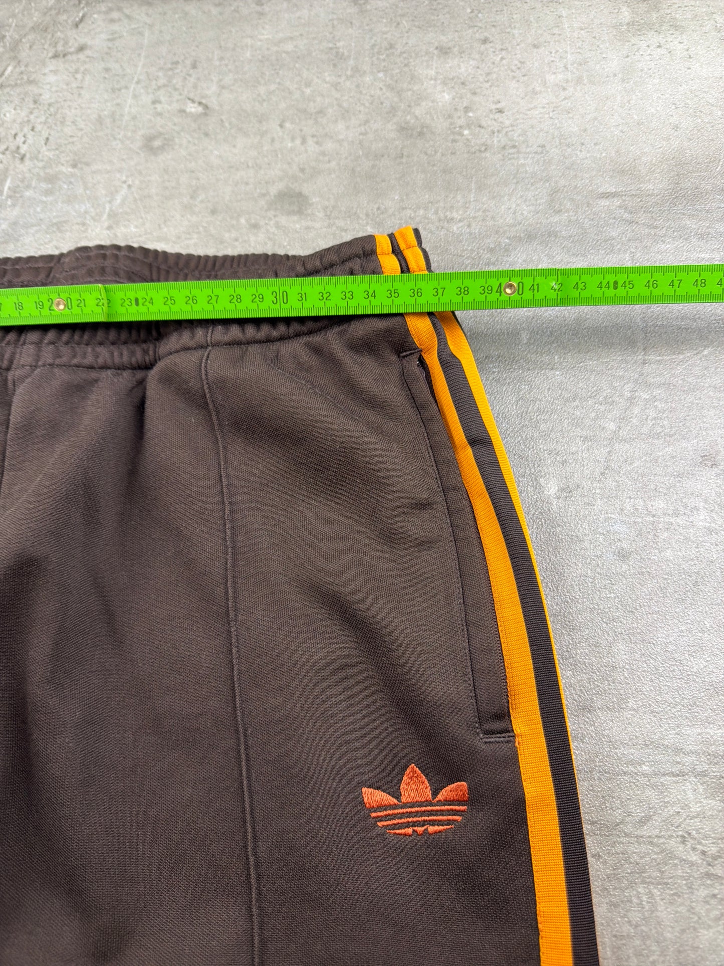 Adidas Vintage Y2K 3-Stripes Trackpants - Brown / Orange