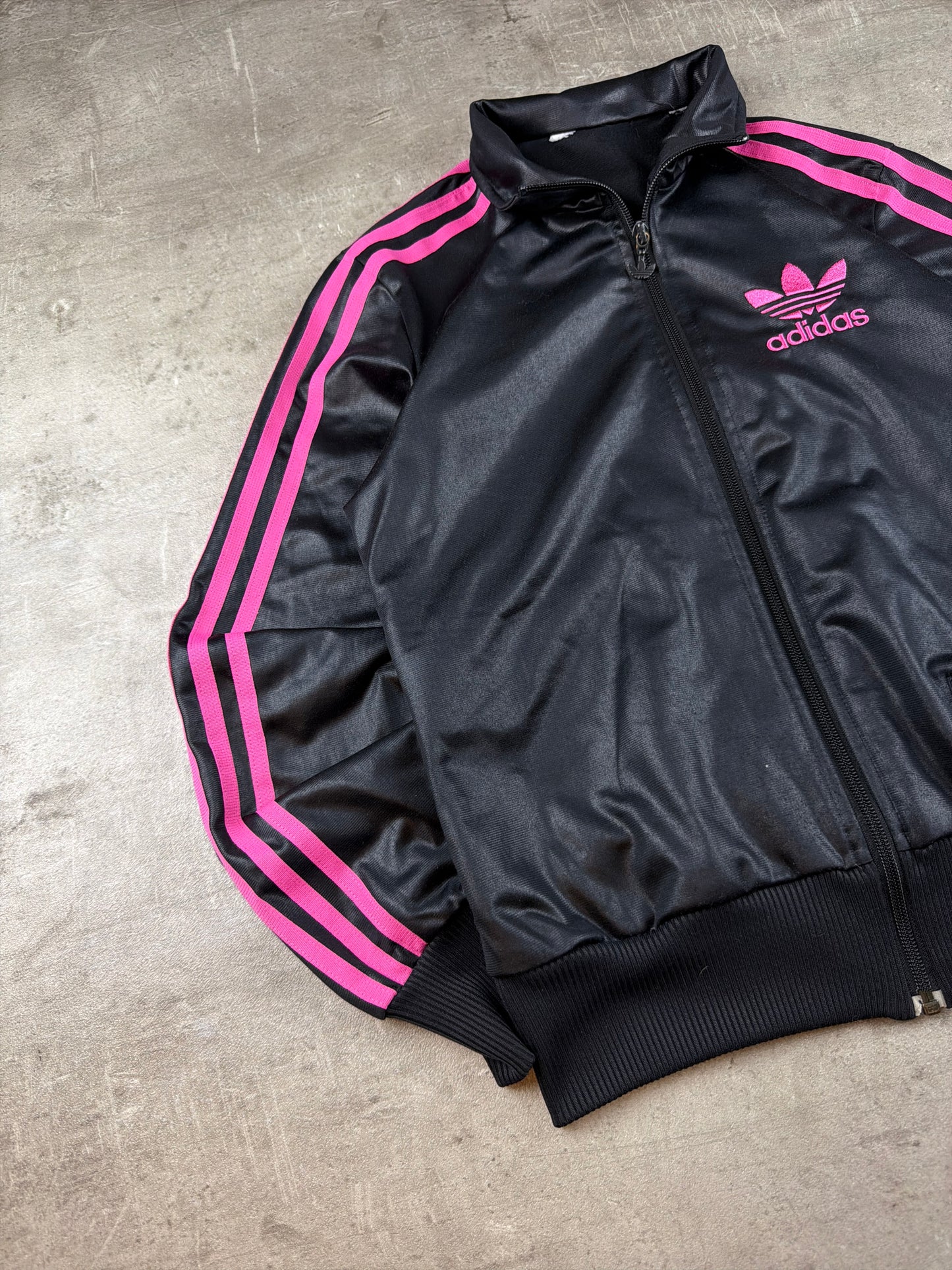 Adidas Chile 62 Trackjacket - Shiny Black / Hot Pink