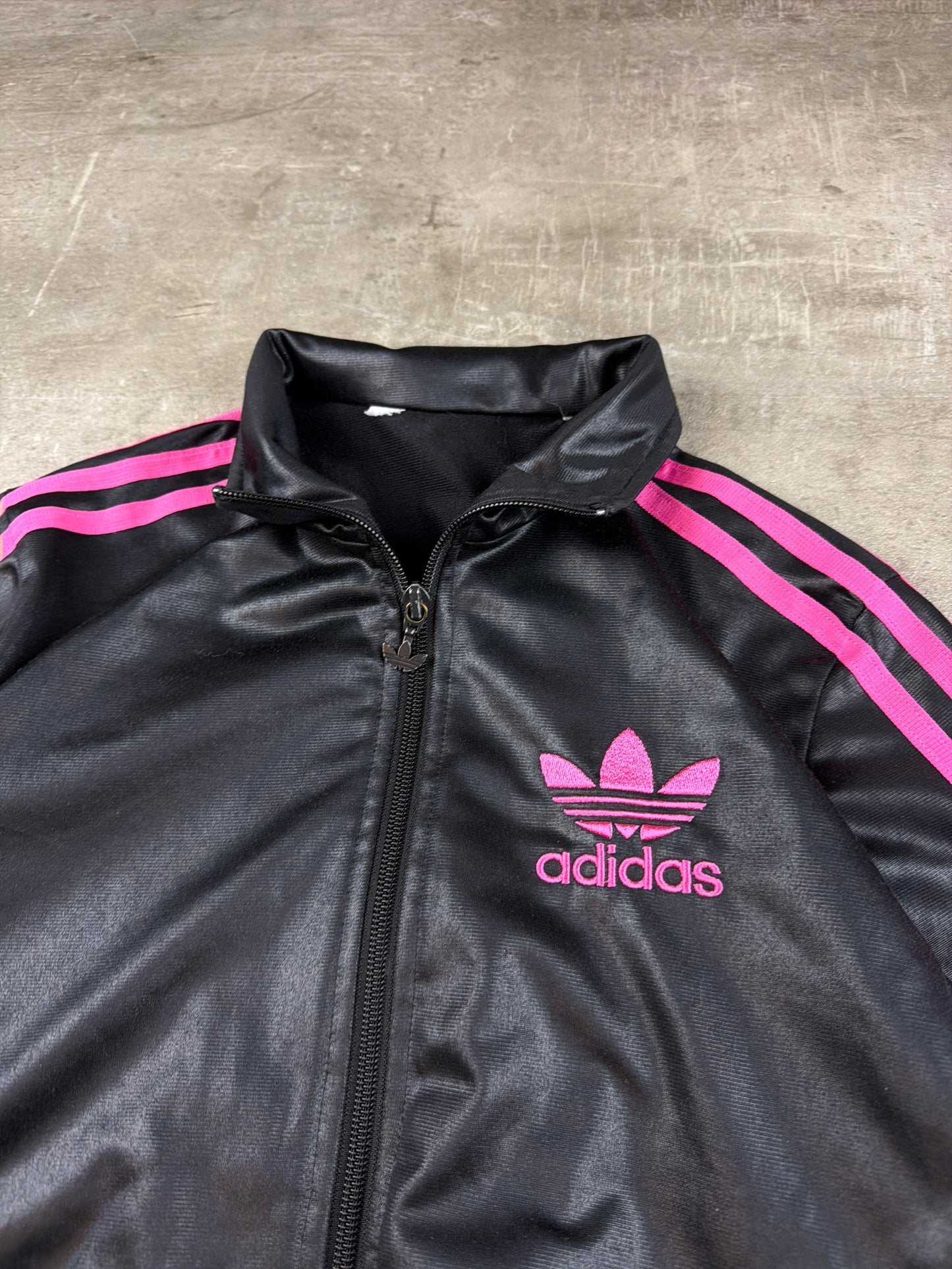 Adidas Chile 62 Trackjacket - Shiny Black / Hot Pink