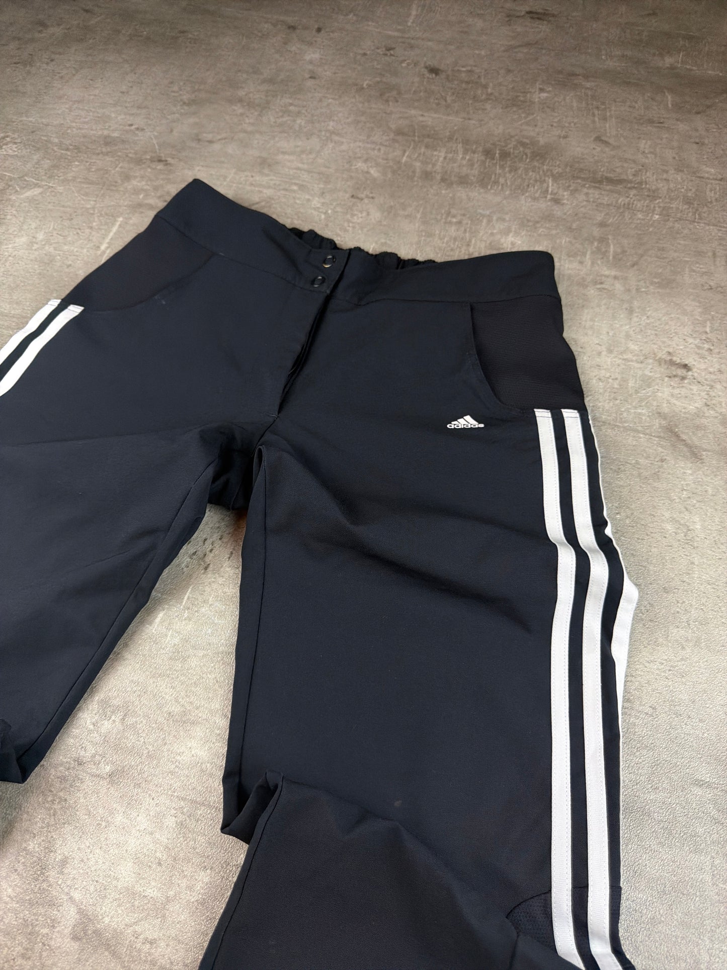 Adidas Y2K Cyber Flare Trackpants - Black/White