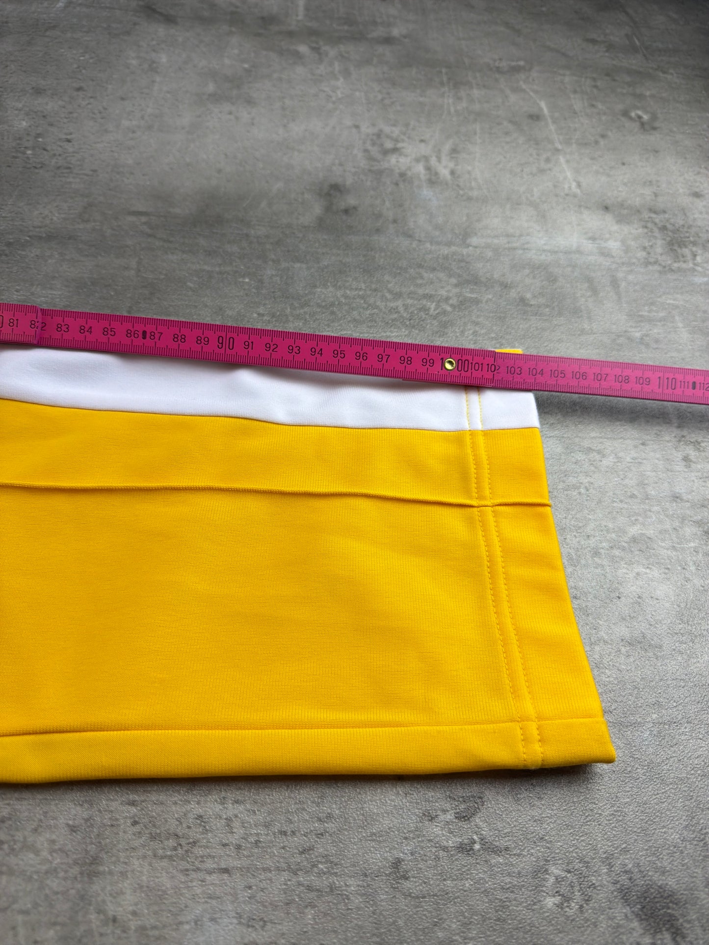 Adidas Vintage Adibreak "Popper" Trackpants – Bright Yellow / White