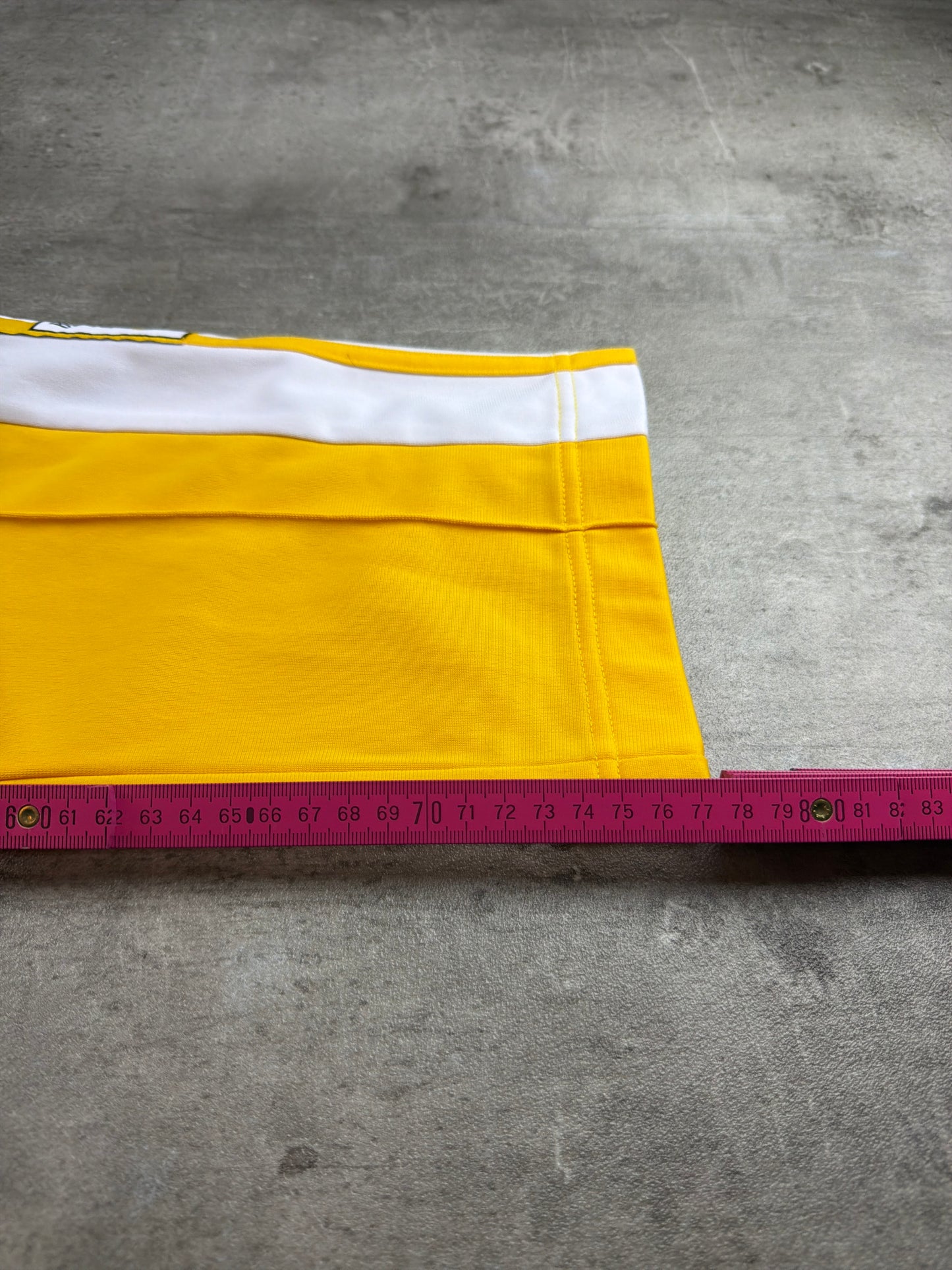 Adidas Vintage Adibreak "Popper" Trackpants – Bright Yellow / White