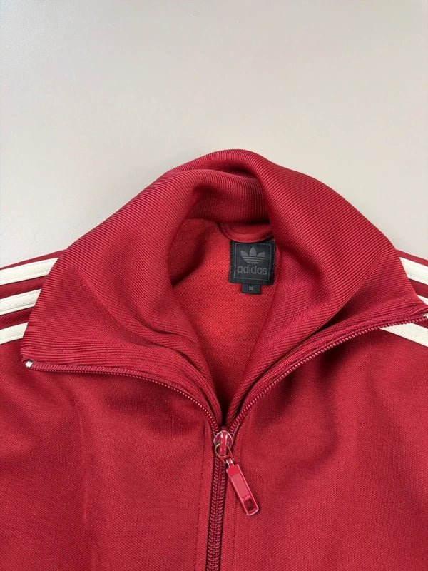 Adidas 00s Heritage Trefoil Track Jacket - Deep Red - Past Pieces