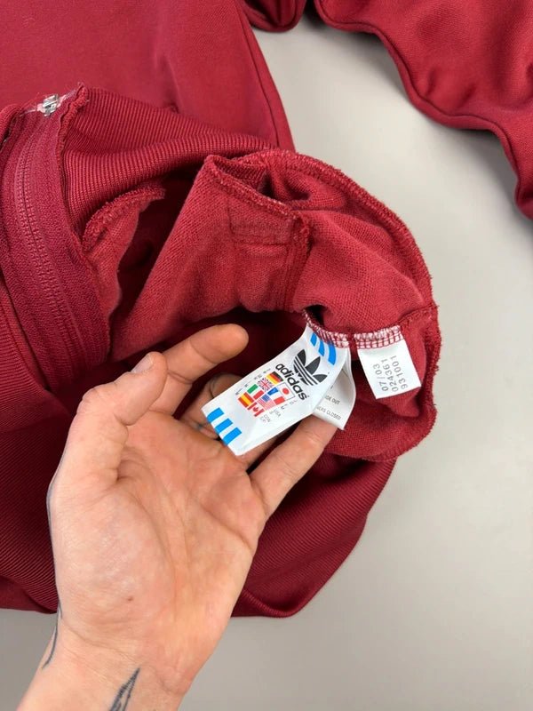 Adidas 00s Heritage Trefoil Track Jacket - Deep Red - Past Pieces
