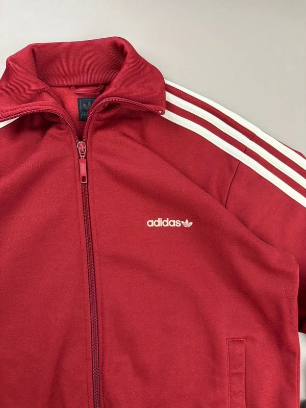 Adidas 00s Heritage Trefoil Track Jacket - Deep Red