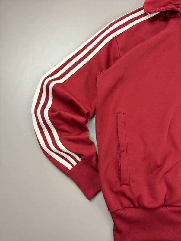 Adidas 00s Heritage Trefoil Track Jacket - Deep Red