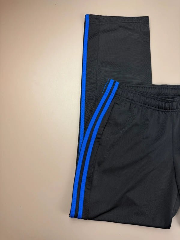 Adidas "3 - Stripes" Cyber Tech Trackpants - Black / Electric Blue - Past Pieces