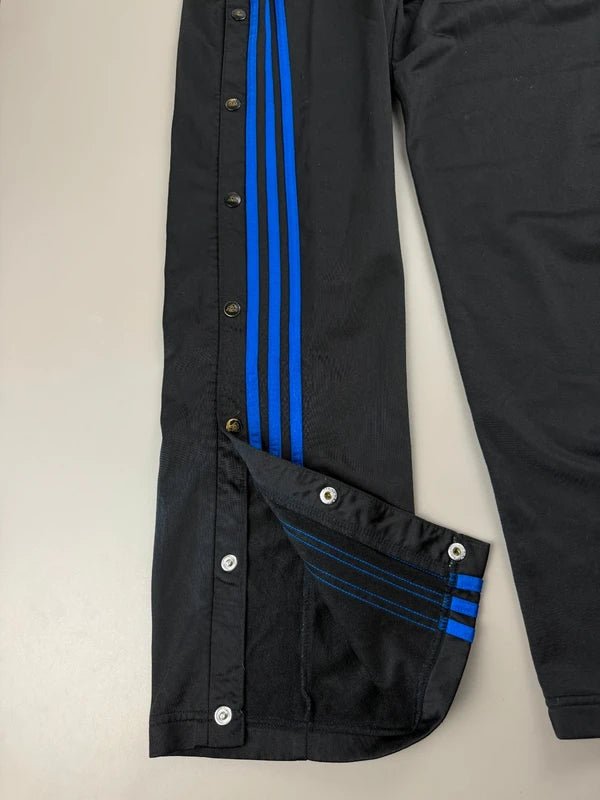 Adidas Archive "Adibreak" Side-Snap Trackpants - Black / Cobalt Blue