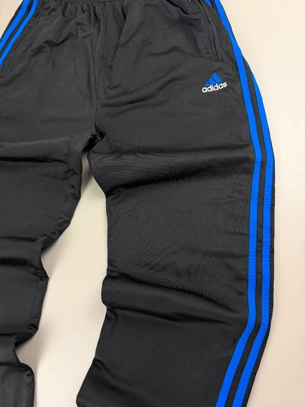 Adidas Archive "Adibreak" Side - Snap Trackpants - Black / Cobalt Blue - Past Pieces