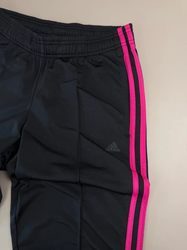 Adidas Archive "Cyber Pink" Straight Trackpants - Black / Neon Pink