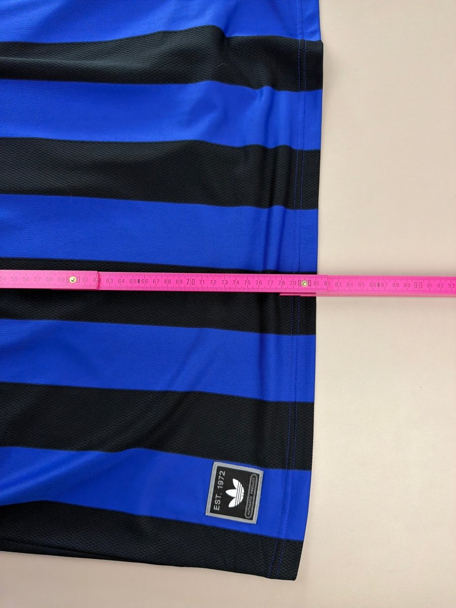 Adidas Archive "Neon Strike" Jersey Polo - Blue/Black - Past Pieces