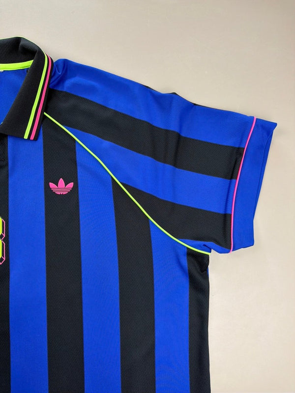 Adidas Archive "Neon Strike" Jersey Polo - Blue/Black