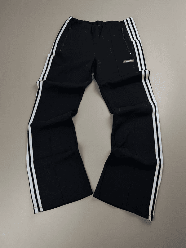 Adidas Archive "Retro Patch" Flared Trackpants - All Black