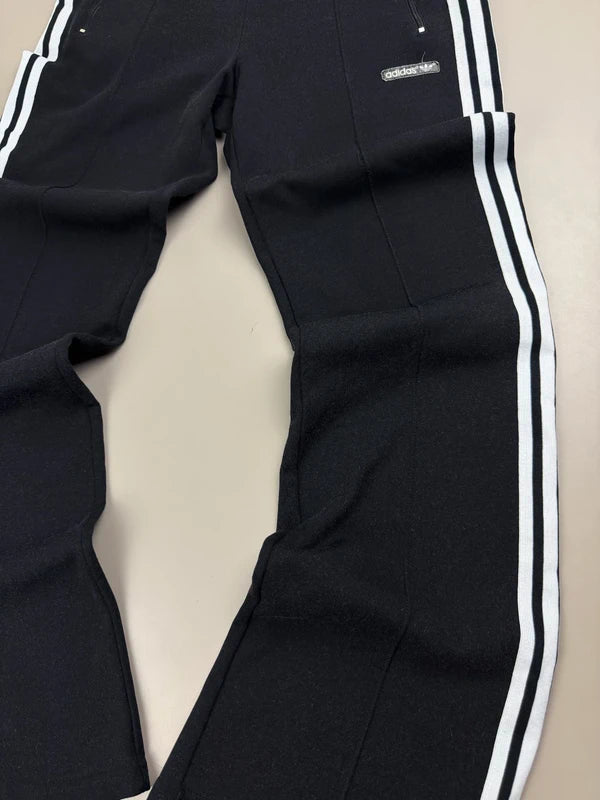 Adidas Archive "Retro Patch" Flared Trackpants - All Black