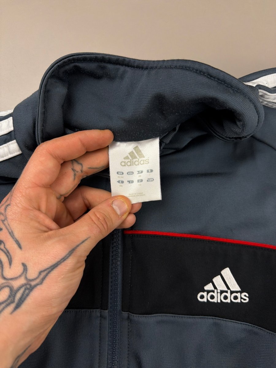 Adidas Archive "Speedline" Track Jacket - Grey / Black / Red Racing - Past Pieces