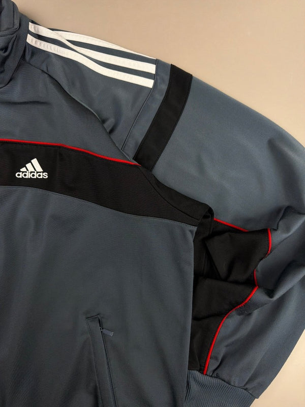 Adidas Archive "Speedline" Track Jacket - Grey / Black / Red Racing