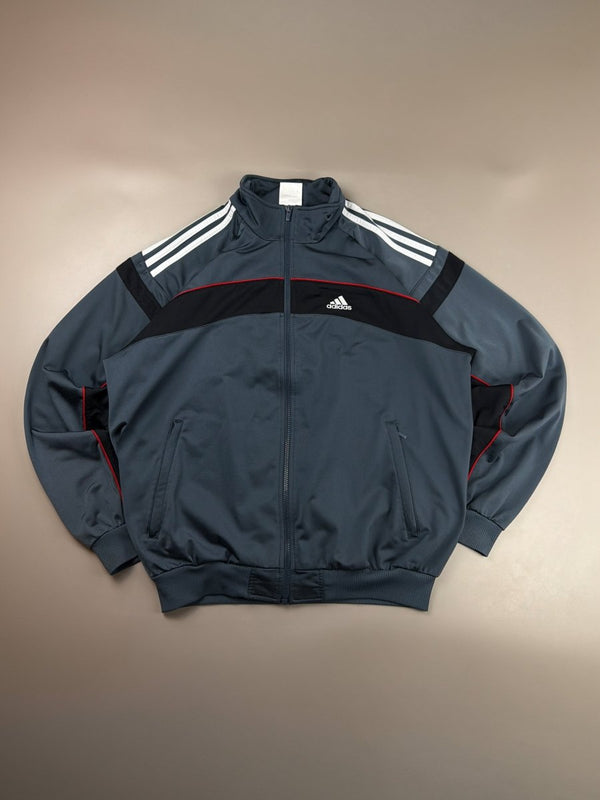 Adidas Archive "Speedline" Track Jacket - Grey / Black / Red Racing