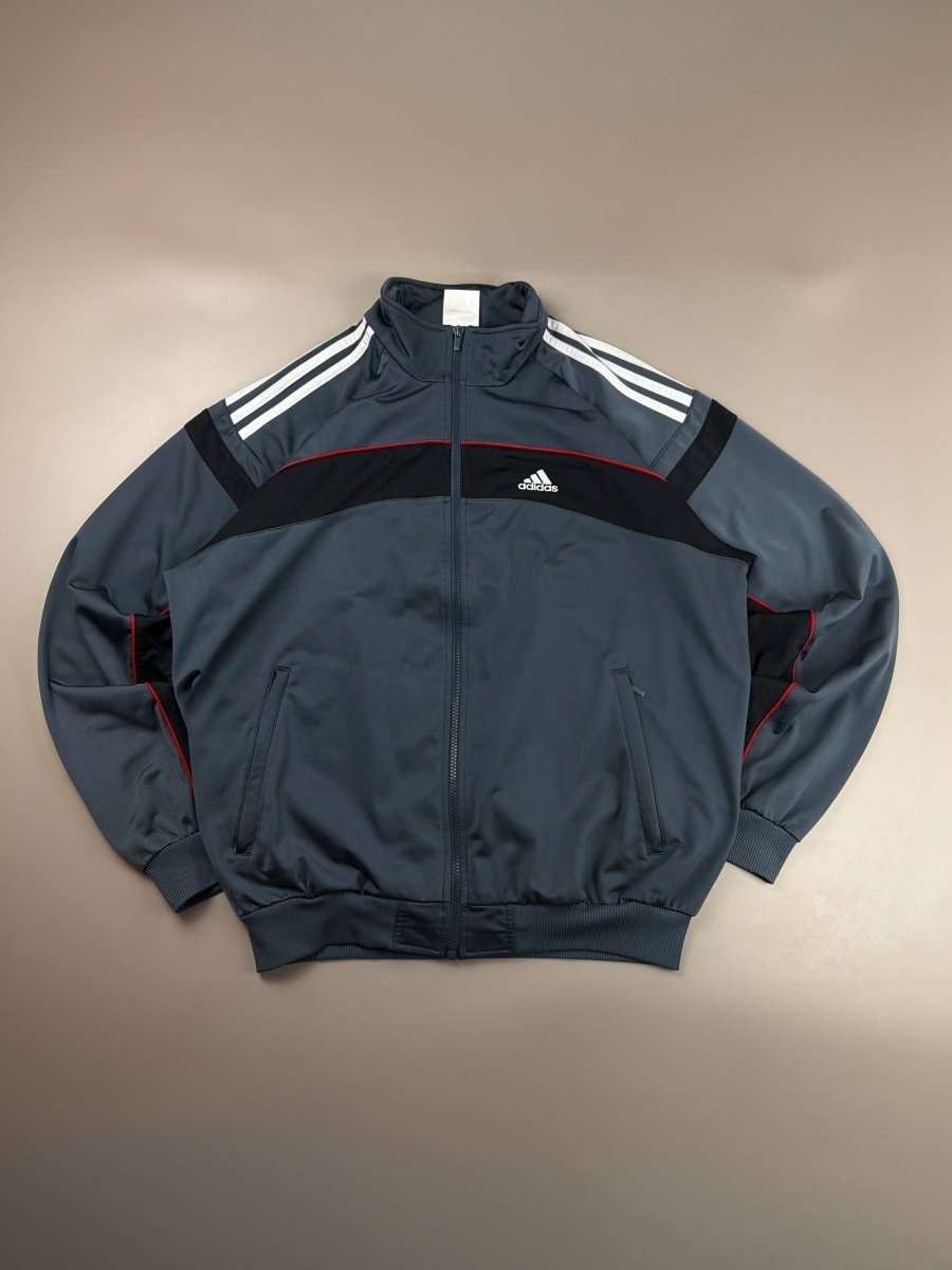 Adidas Archive "Speedline" Track Jacket - Grey / Black / Red Racing - Past Pieces