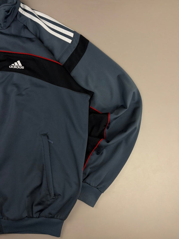 Adidas Archive "Speedline" Track Jacket - Grey / Black / Red Racing