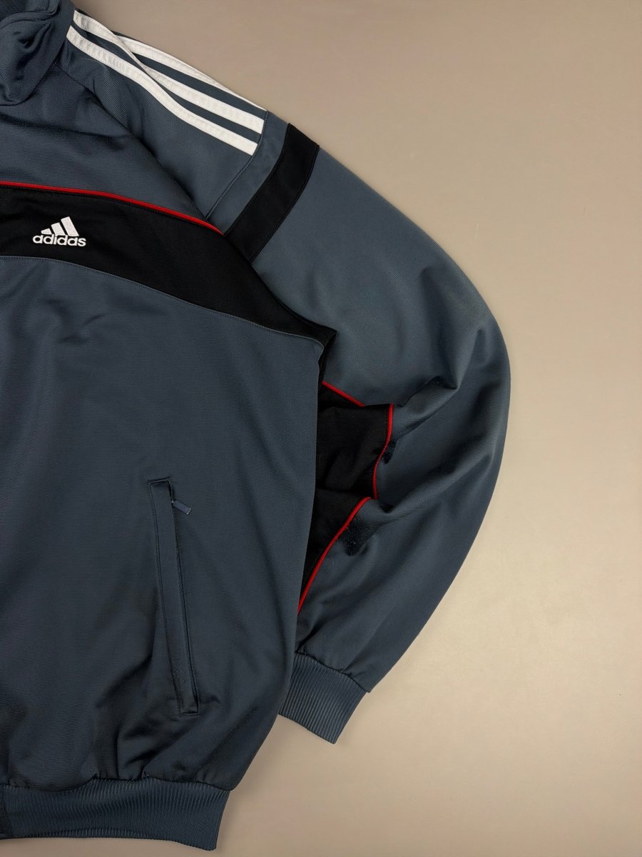 Adidas Archive "Speedline" Track Jacket - Grey / Black / Red Racing - Past Pieces