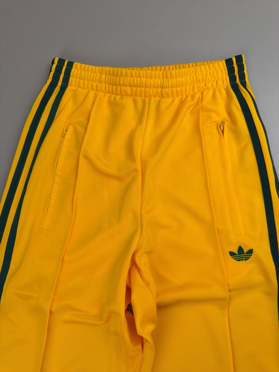 Adidas Archive Style Pintuck Trackpants - Vibrant Yellow - Past Pieces