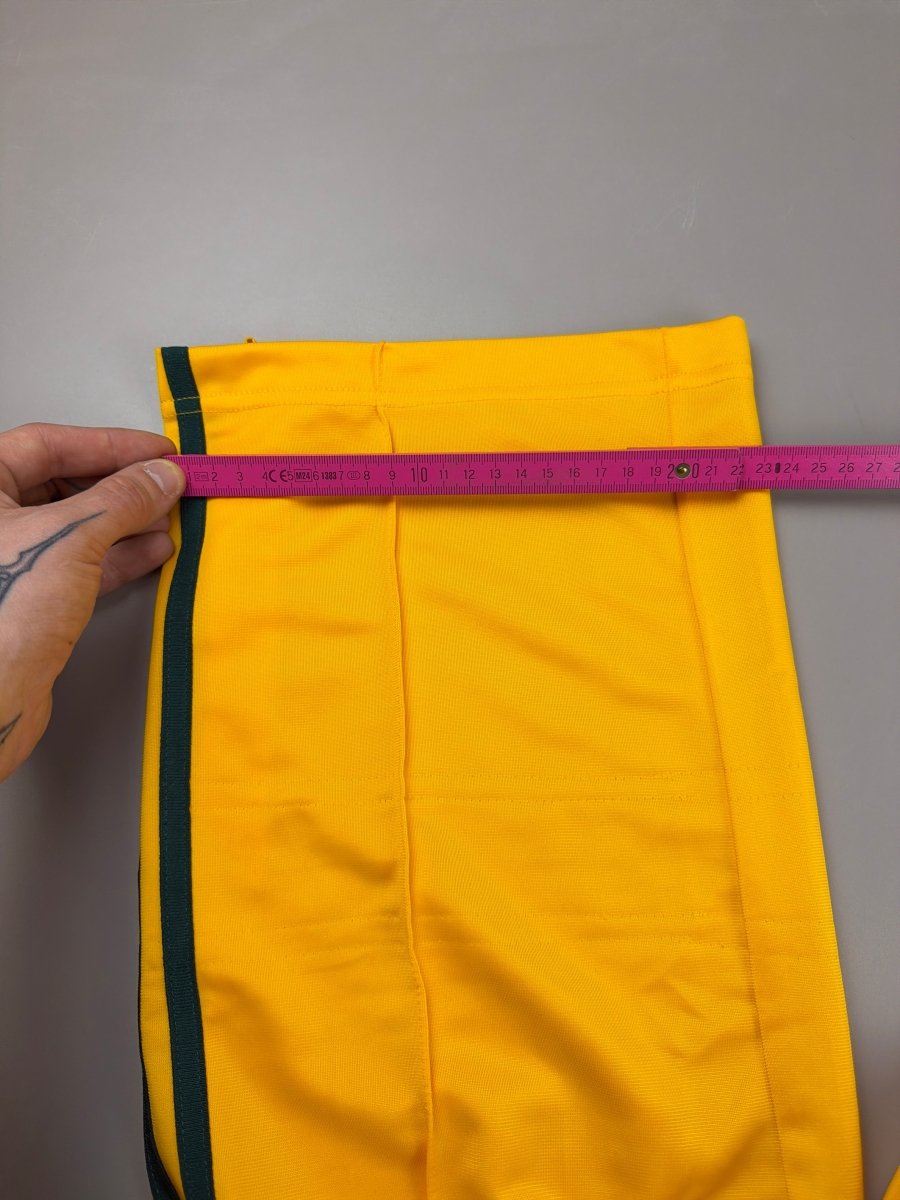Adidas Archive Style Pintuck Trackpants - Vibrant Yellow - Past Pieces
