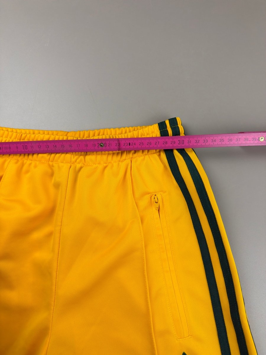 Adidas Archive Style Pintuck Trackpants - Vibrant Yellow - Past Pieces
