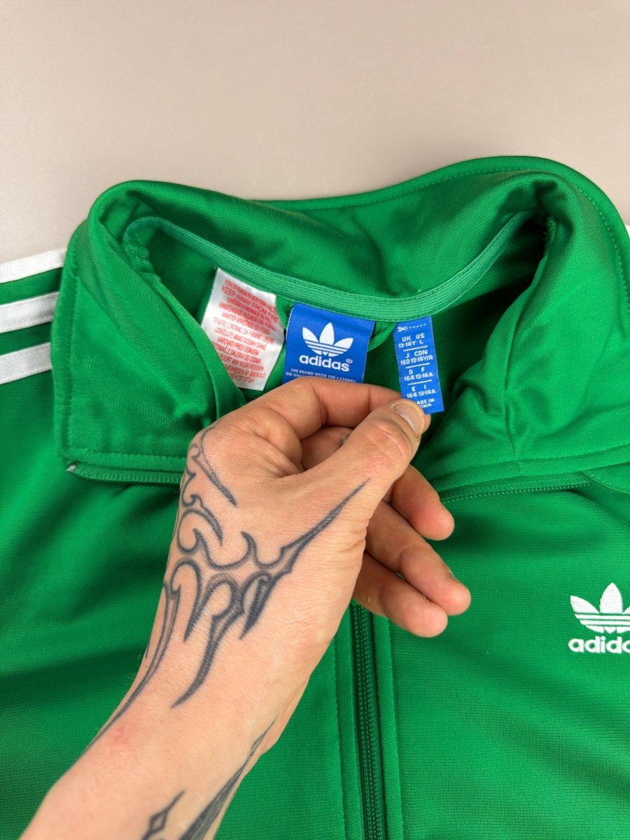 Adidas Archive "Trefoil Classic" Firebird Track Jacket - Kelly Green - Past Pieces