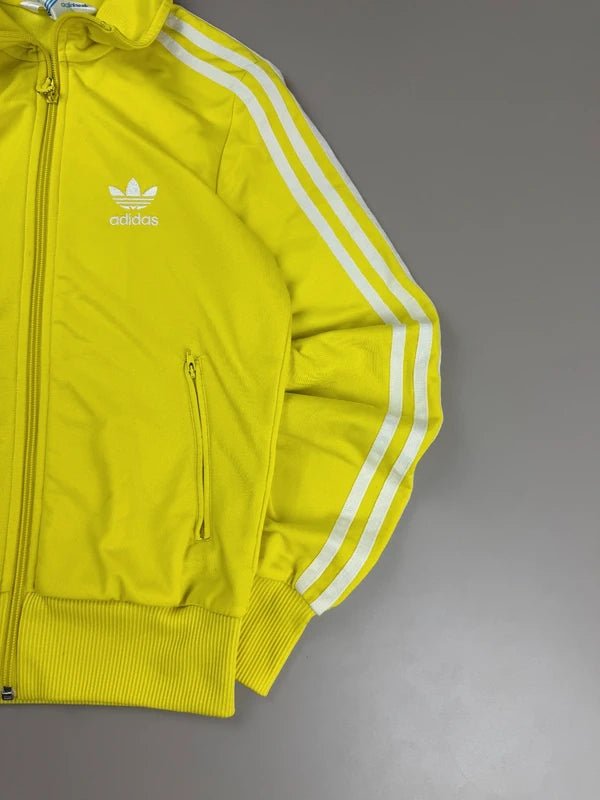 Adidas "Big Trefoil" Firebird Track Jacket - Cyber Yellow
