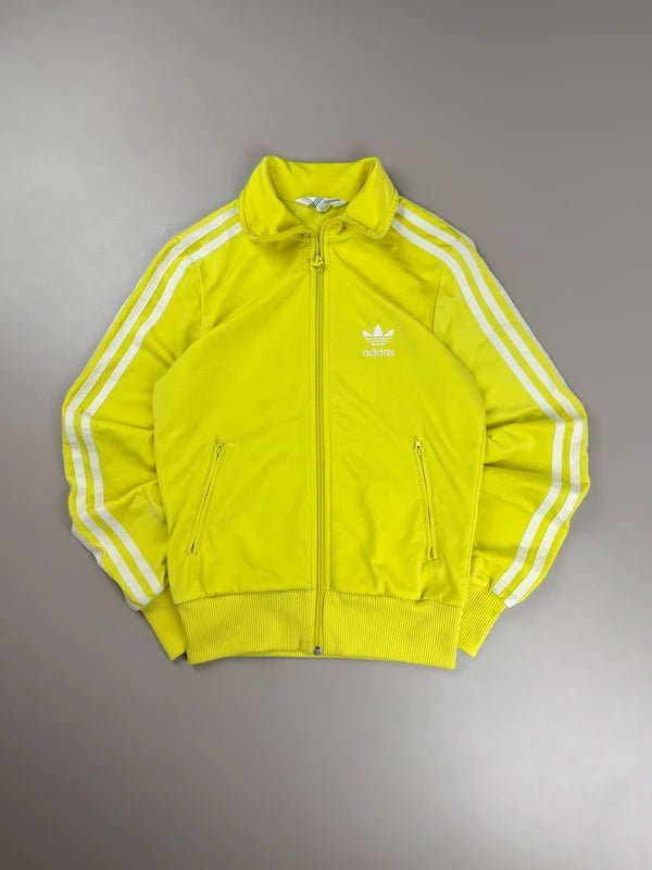 Adidas "Big Trefoil" Firebird Track Jacket - Cyber Yellow