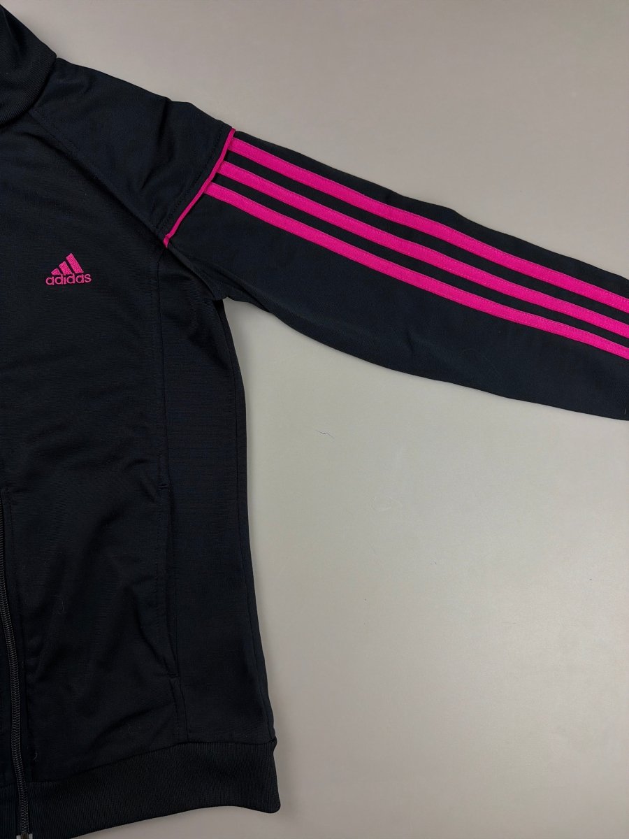 Adidas "Cyber Pulse" Track Jacket - Black & Hot Pink - Past Pieces