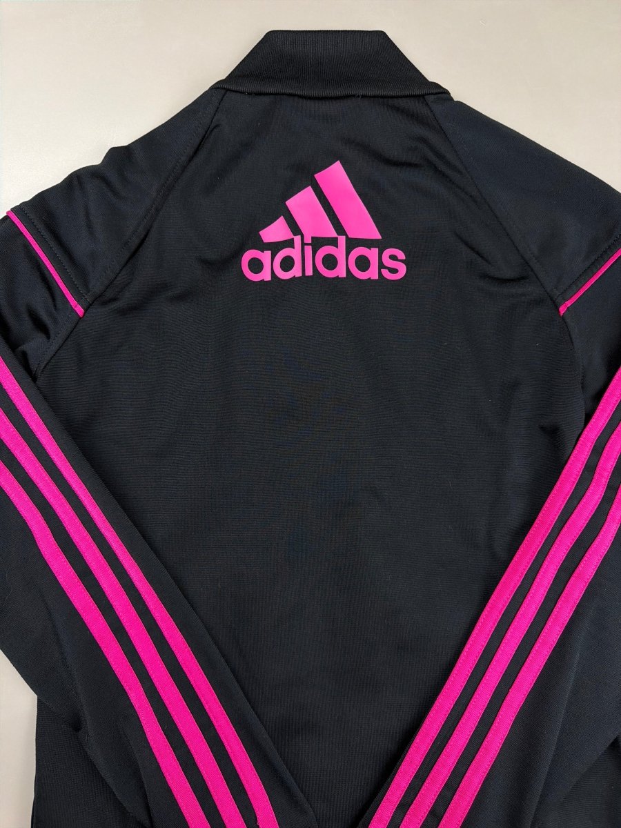 Adidas "Cyber Pulse" Track Jacket - Black & Hot Pink - Past Pieces