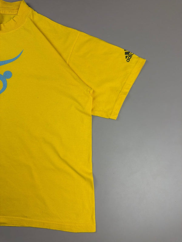 Adidas "FIFA '93 Fair Play" Graphic Tee - Sun Yellow / Sky Blue