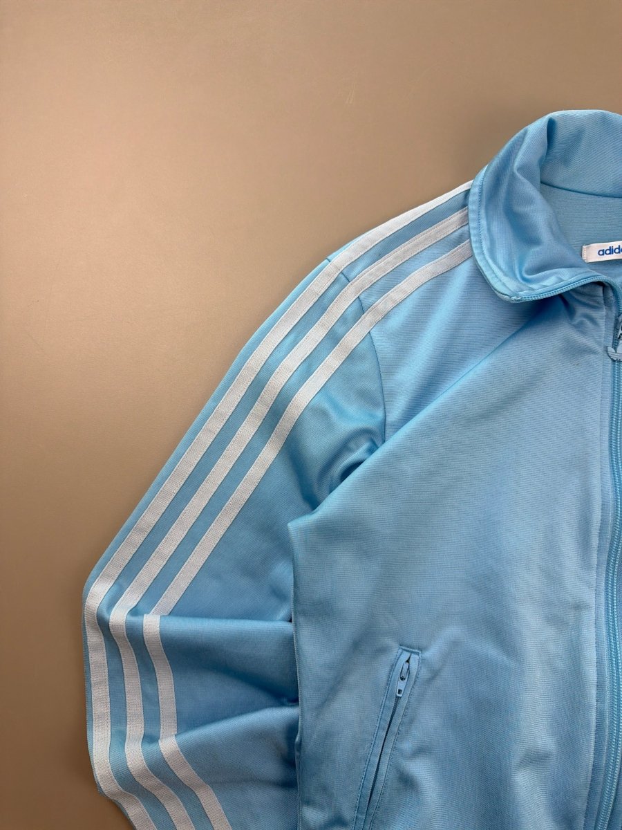 Adidas Firebird "Trefoil Backprint" Track Jacket - Ice Blue - Past Pieces