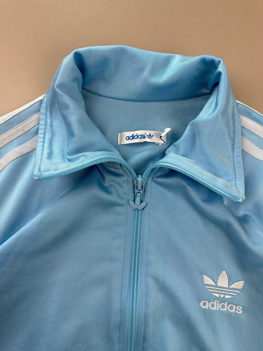 Adidas Firebird "Trefoil Backprint" Track Jacket - Ice Blue - Past Pieces