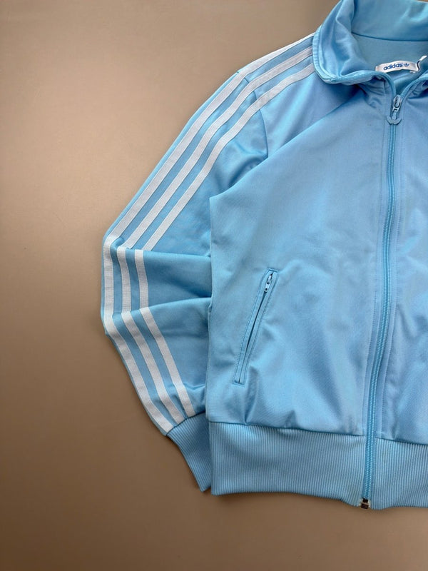 Adidas Firebird "Trefoil Backprint" Track Jacket - Ice Blue